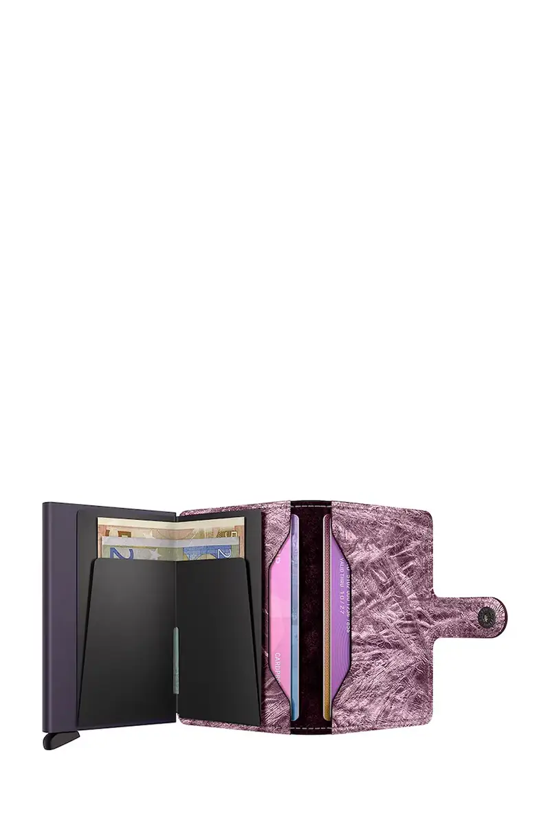 portafoglio in pelle CRUNCH Rosa miniatura 3