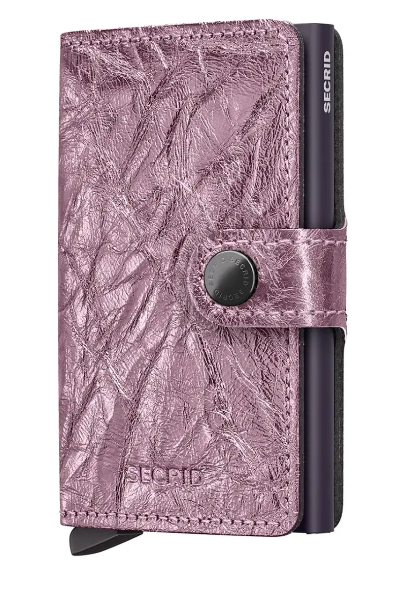 portafoglio in pelle CRUNCH Rosa