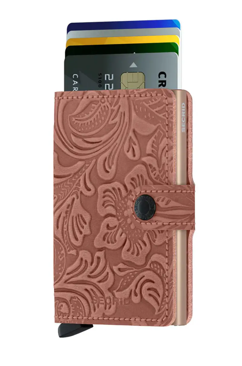 portafoglio in pelle donna Rosa miniatura 2