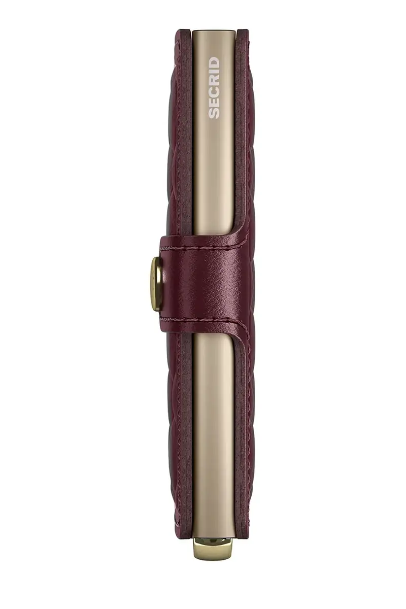 portafoglio in pelle EMBOSS DIAMOND colore granata miniatura 5