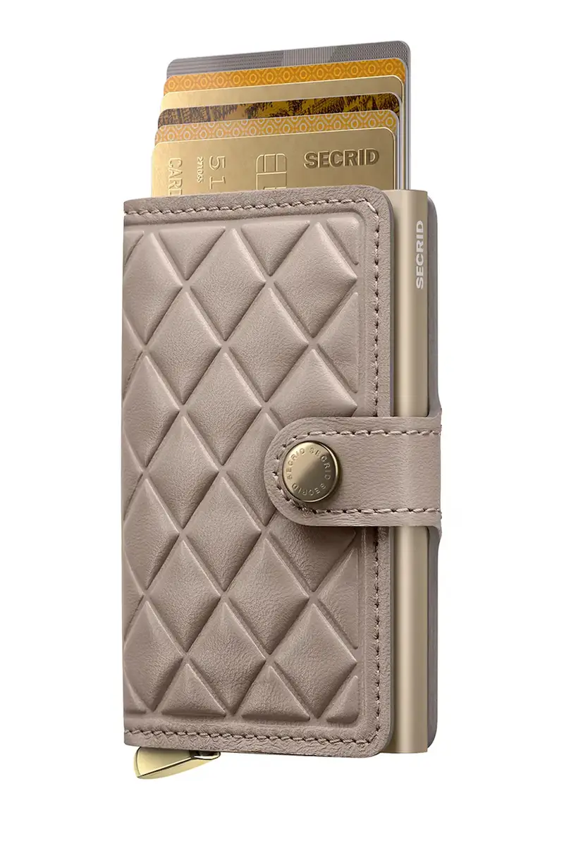 portafoglio in pelle EMBOSS DIAMOND colore grigio miniatura 2