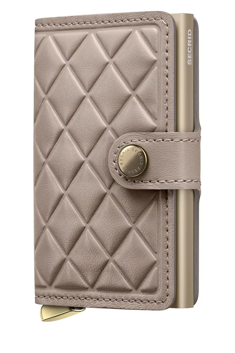 portafoglio in pelle EMBOSS DIAMOND colore grigio