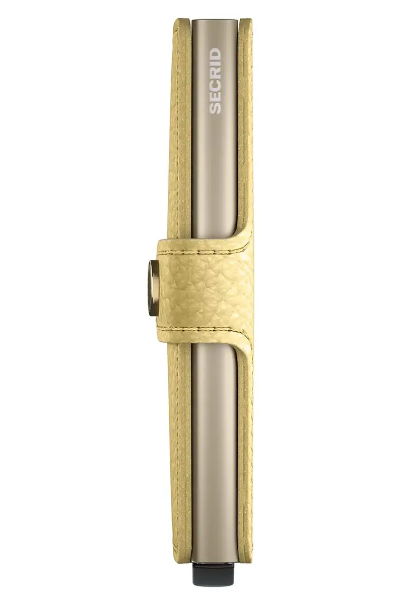 portafoglio in pelle Giallo miniatura 5