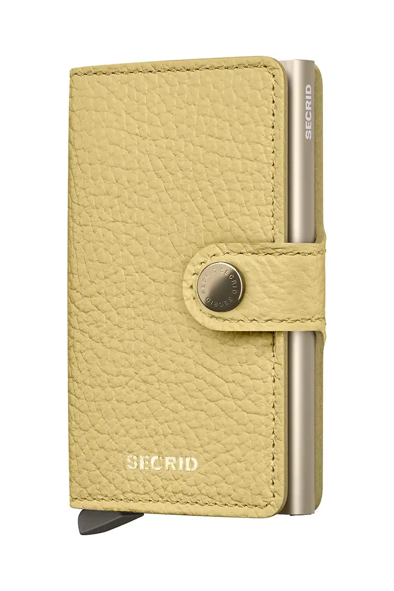 portafoglio in pelle Giallo