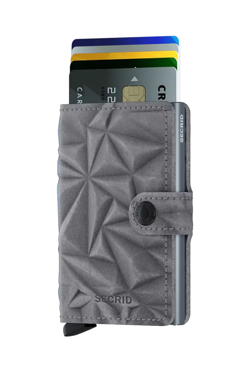 portafoglio in pelle Grigio