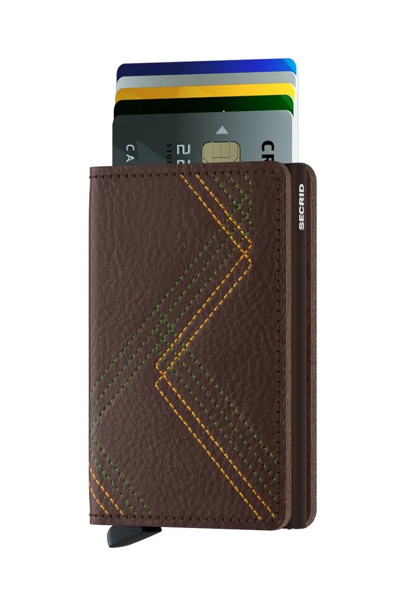 portafoglio in pelle Marrone