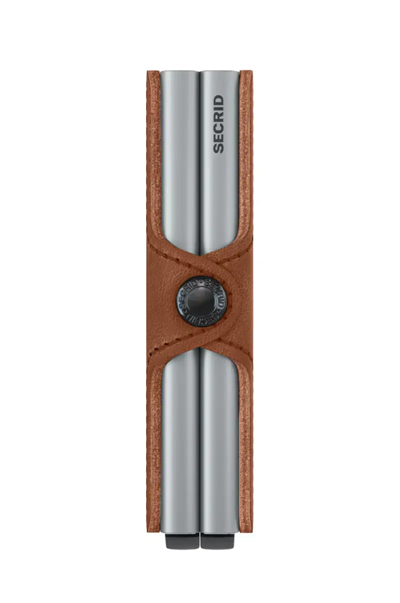 portafoglio in pelle Marrone miniatura 5