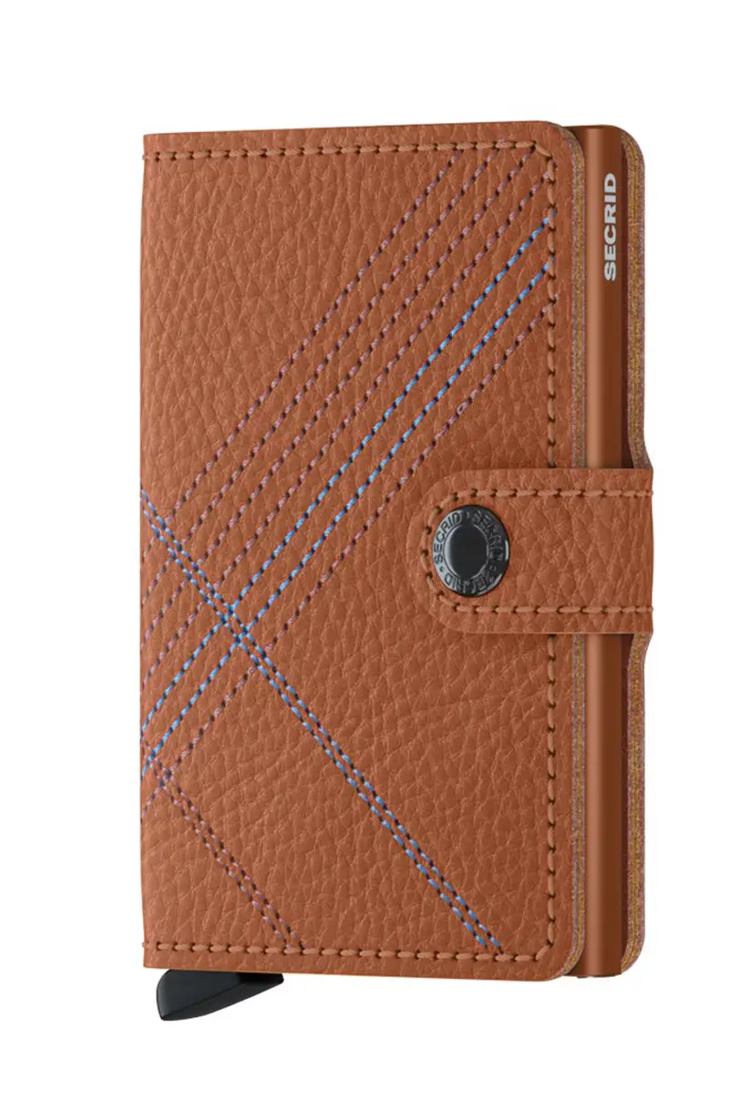 portafoglio in pelle Marrone miniatura 2