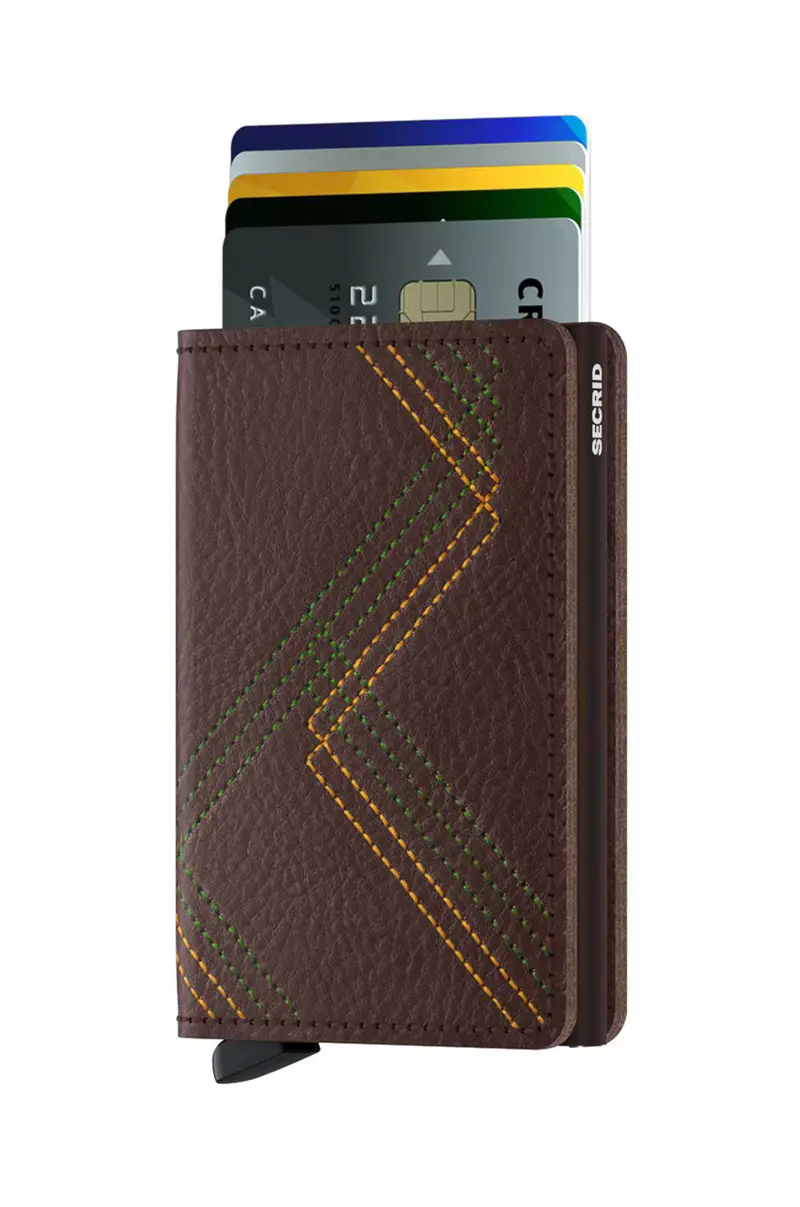 portafoglio in pelle Marrone