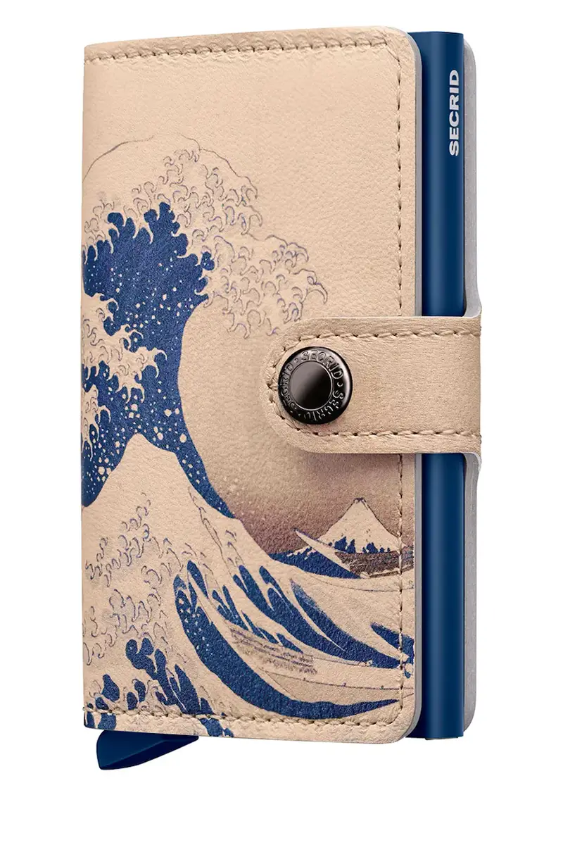 portafoglio in pelle Miniwallet Art Almond Blossom Bianco