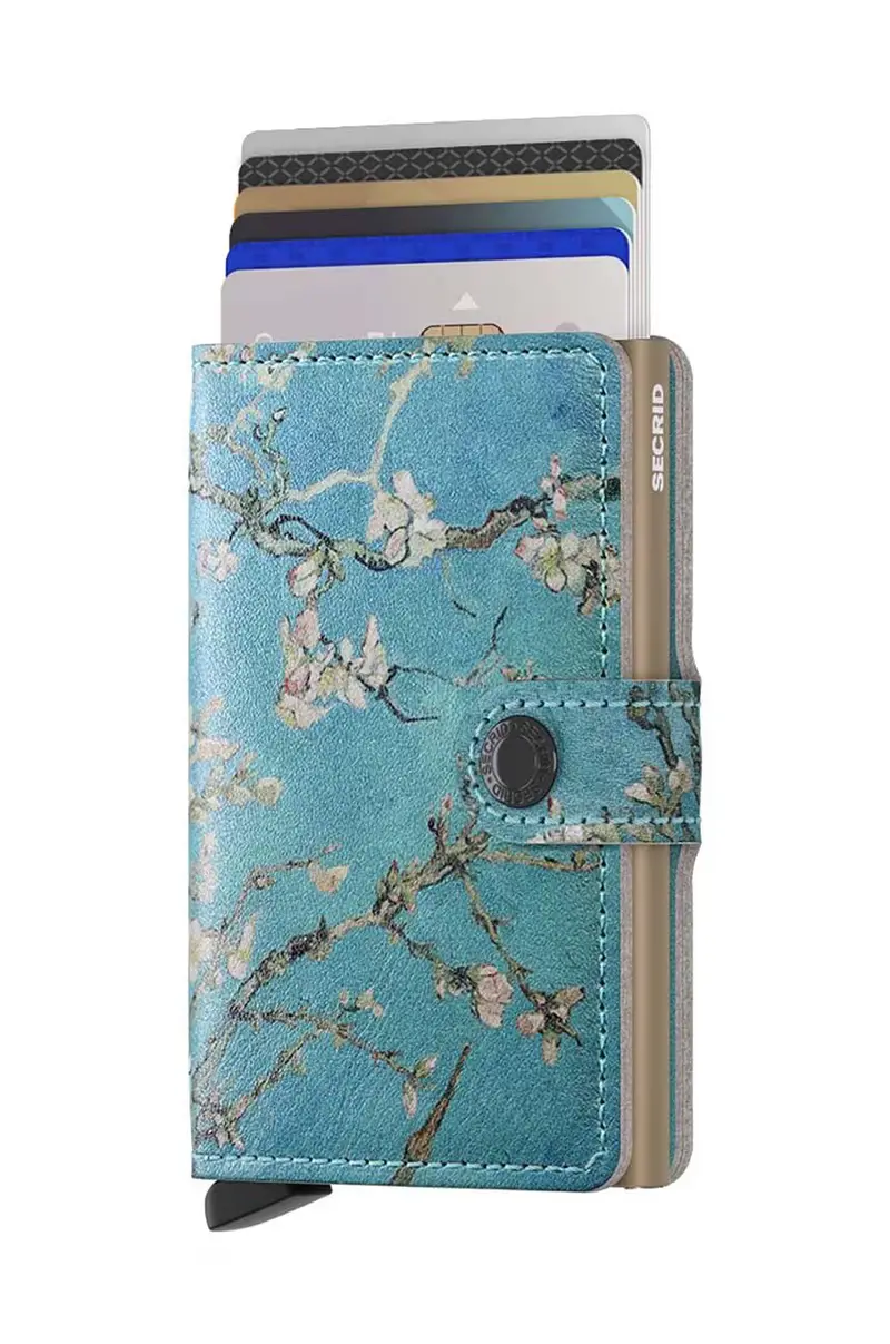 portafoglio in pelle Miniwallet Art Almond Blossom Multicolore miniatura 2