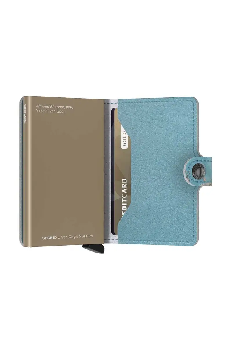 portafoglio in pelle Miniwallet Art Almond Blossom Multicolore miniatura 4