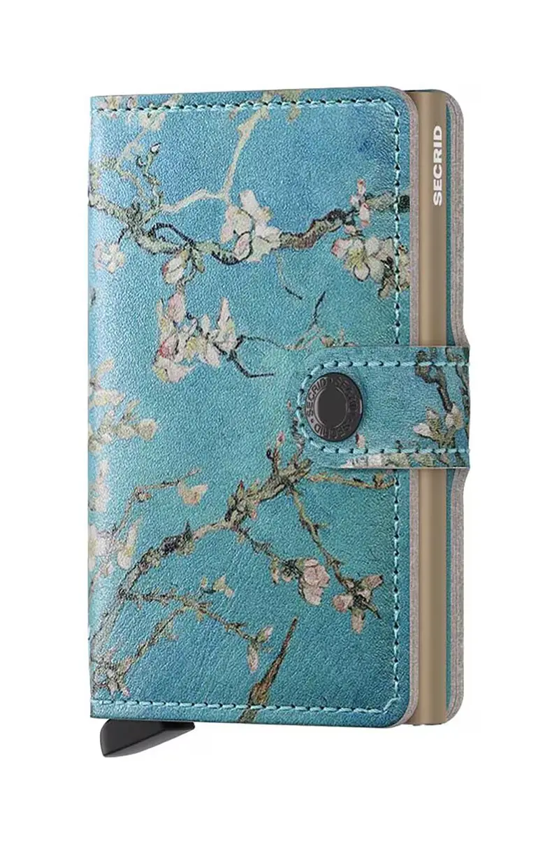 portafoglio in pelle Miniwallet Art Almond Blossom Multicolore