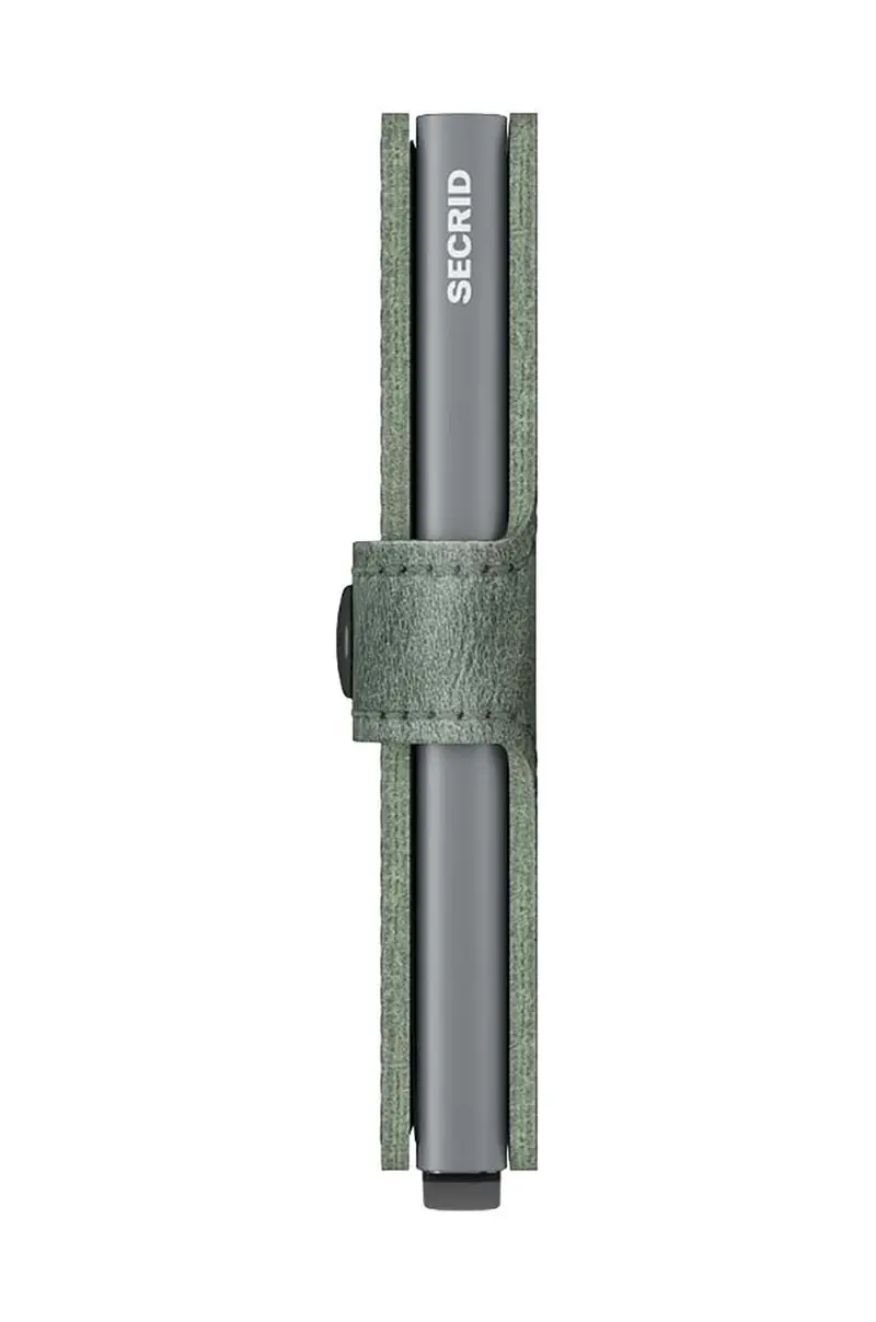 portafoglio in pelle Miniwallet Vintage Sage Verde miniatura 5