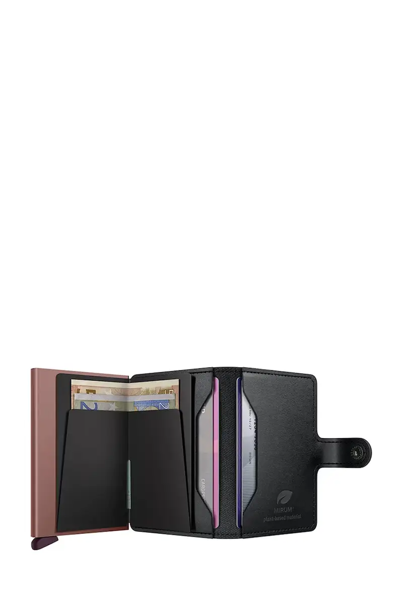 portafoglio in pelle MIRUM colore nero miniatura 3
