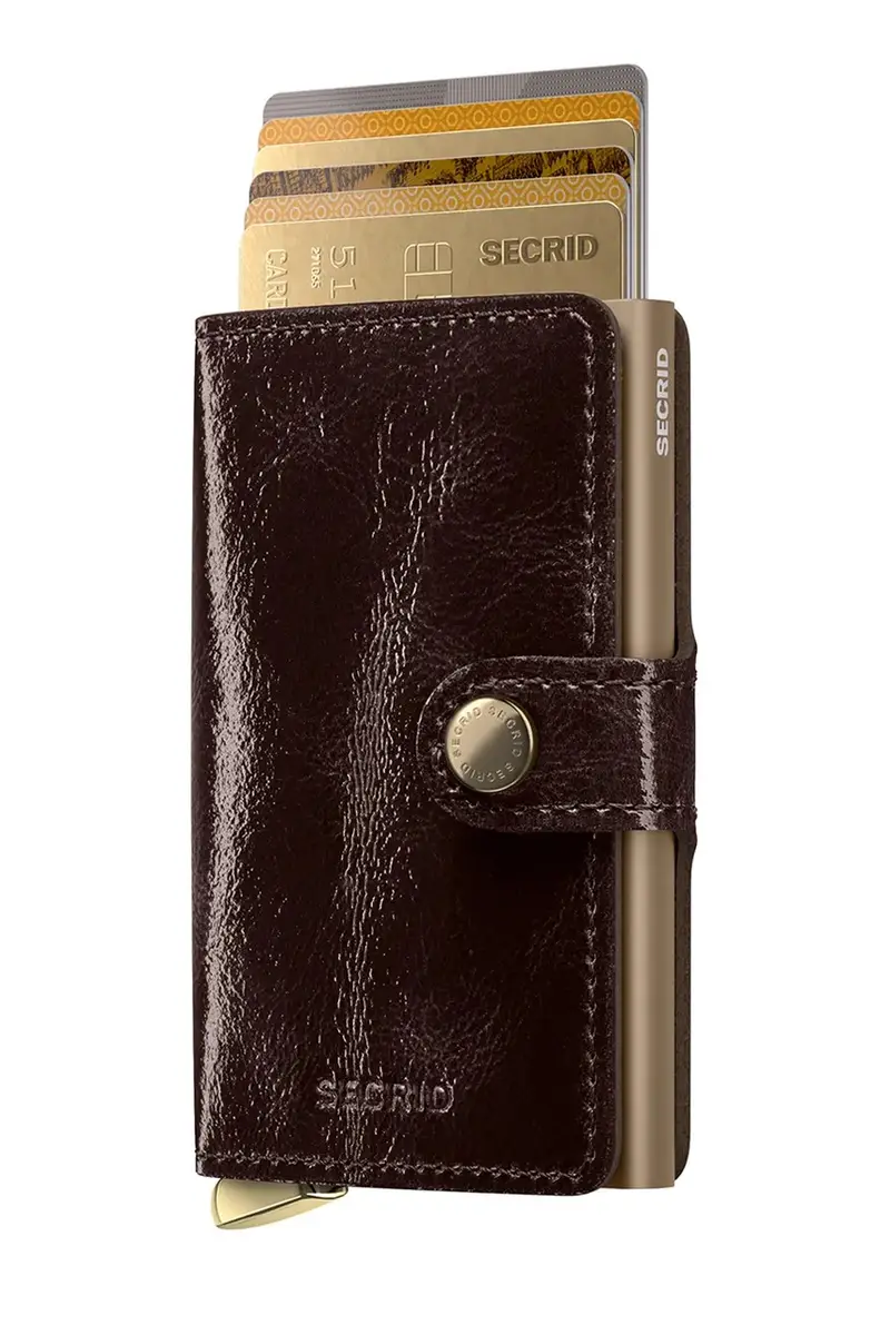 portafoglio in pelle NAPLAK colore granata miniatura 2