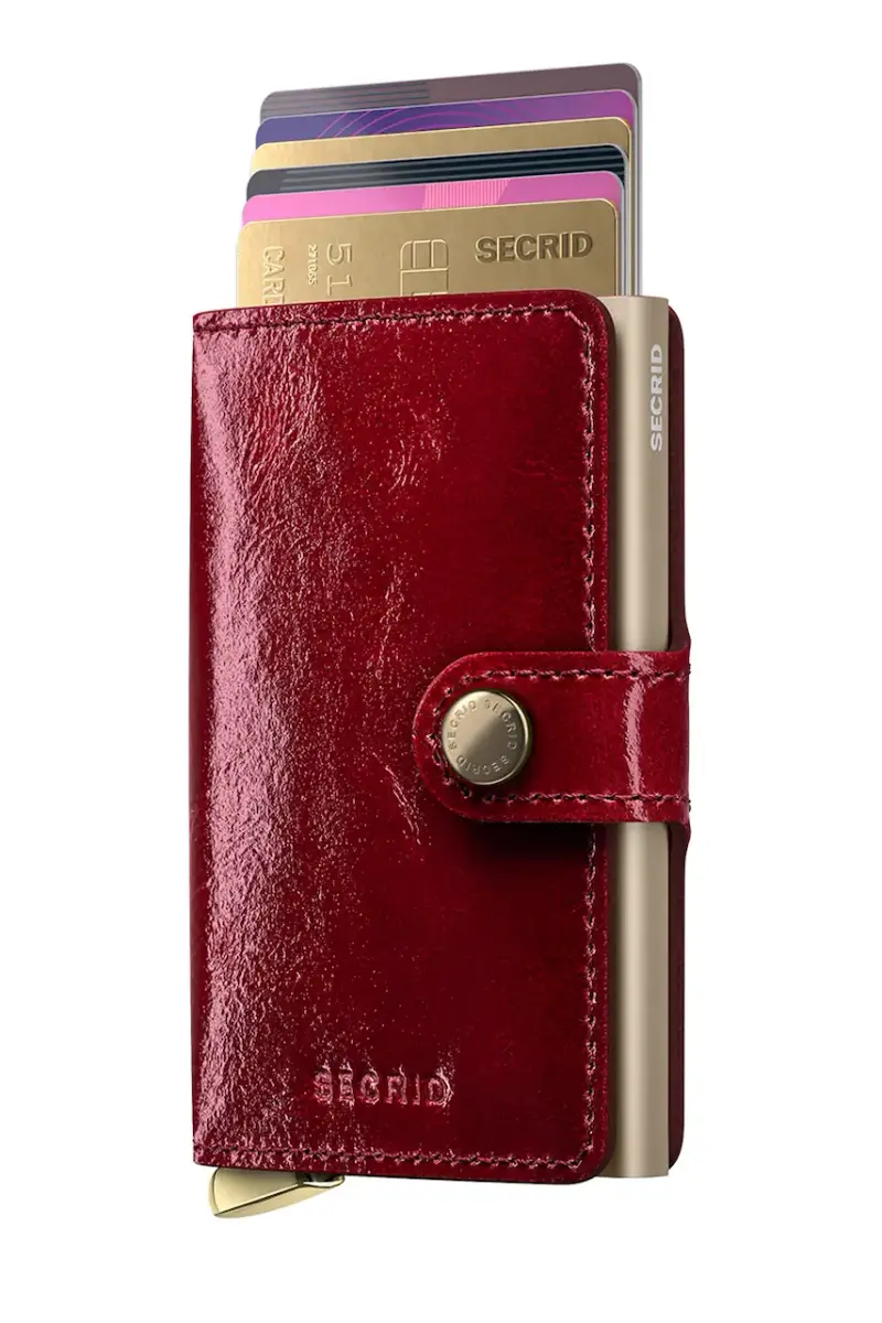 portafoglio in pelle NAPLAK colore rosso miniatura 2