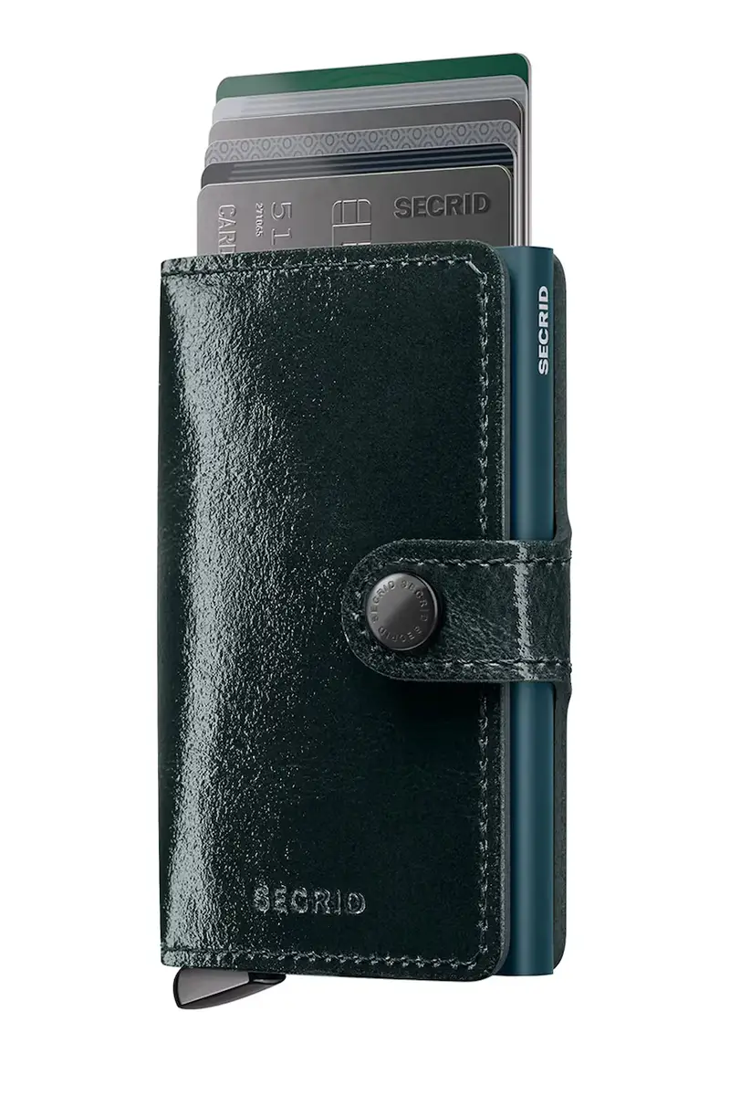 portafoglio in pelle NAPLAK colore verde miniatura 2