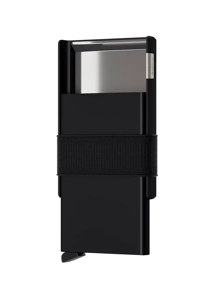 portafoglio in pelle Nero miniatura 2