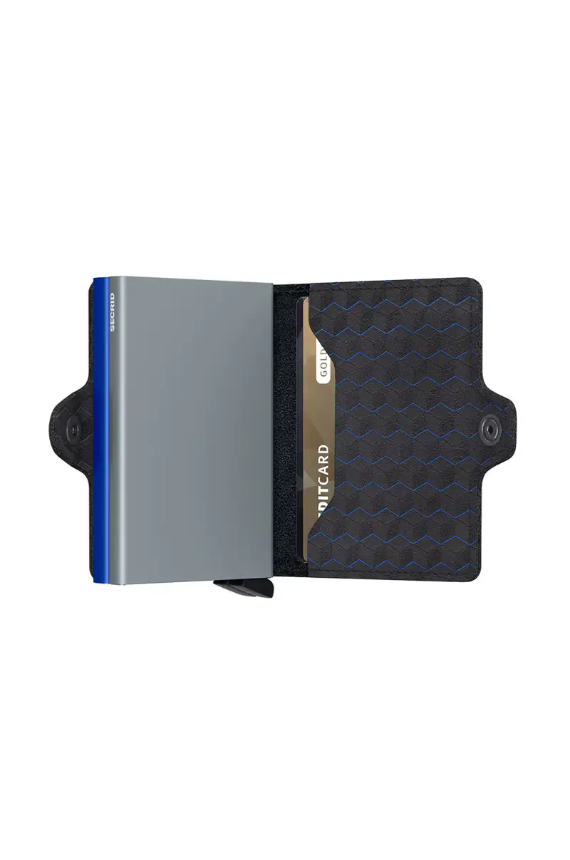 portafoglio in pelle Nero miniatura 4