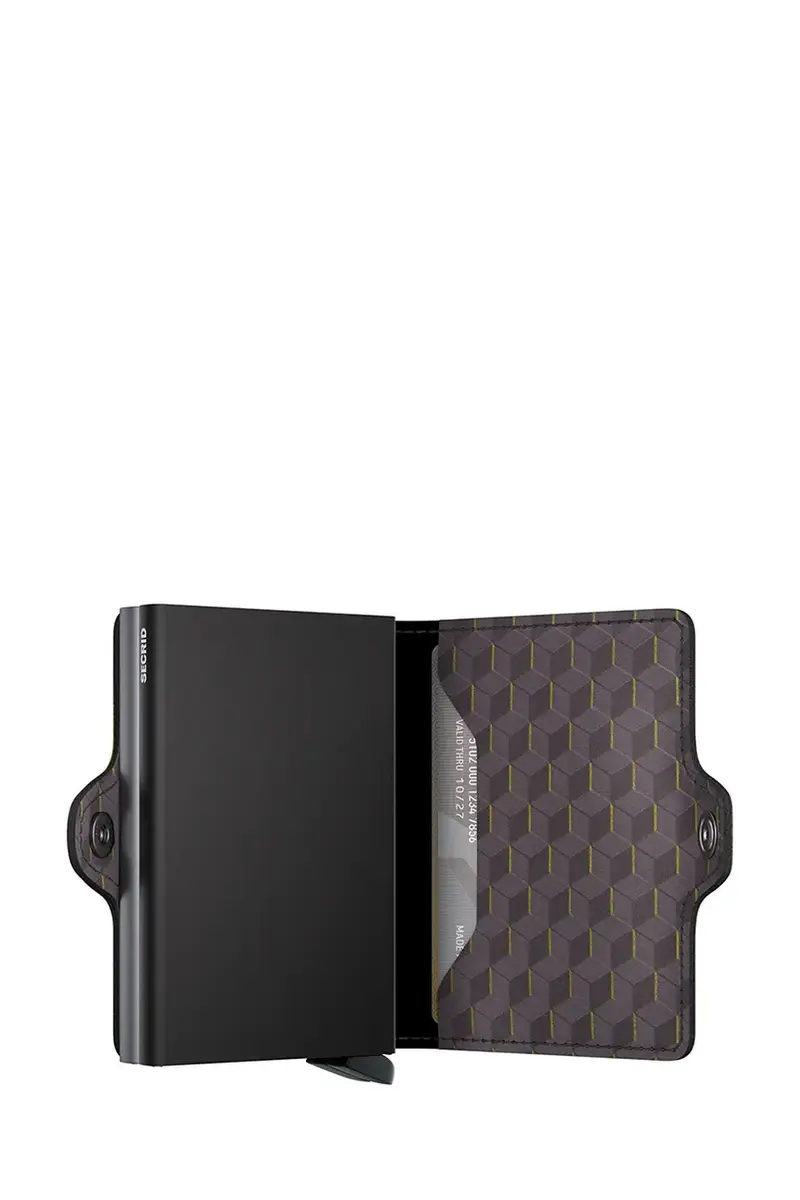 portafoglio in pelle OPTICAL Grigio miniatura 4