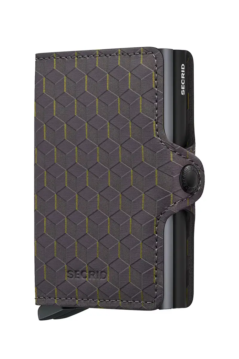 portafoglio in pelle OPTICAL Grigio