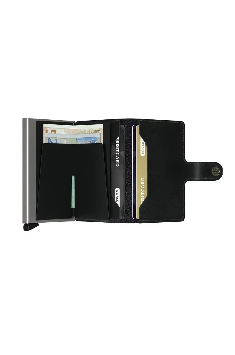 portafoglio in pelle ORIGINAL colore nero miniatura 3