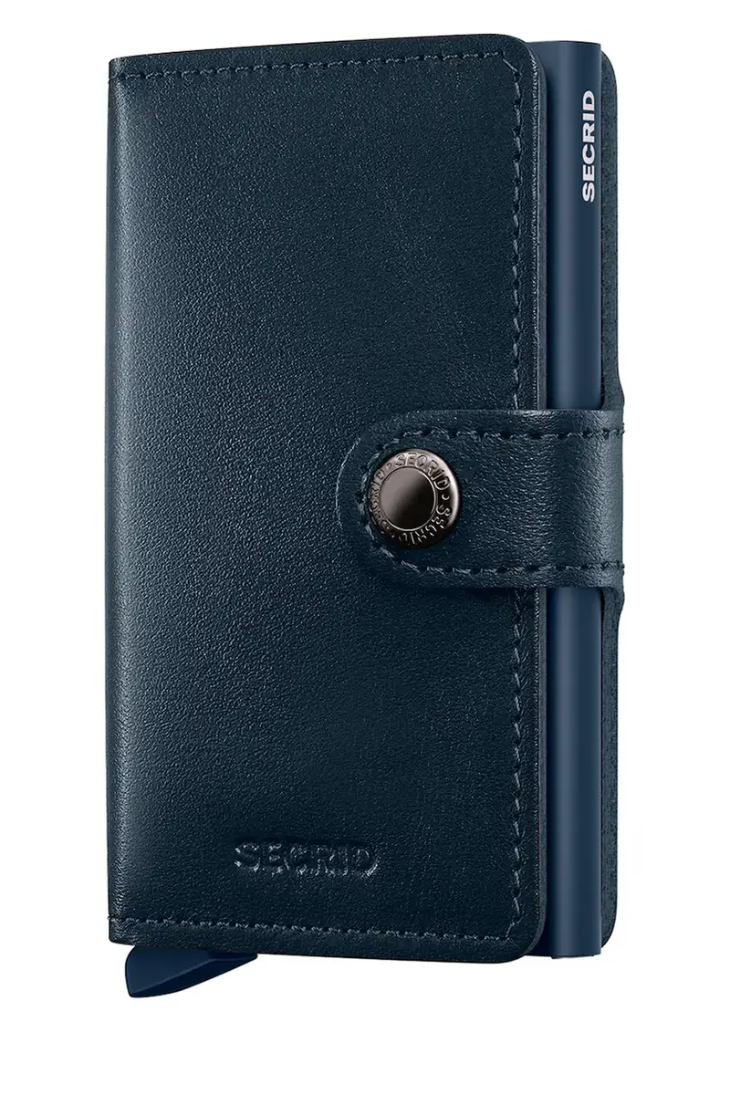 portafoglio in pelle ORIGINAL colore nero Blu navy