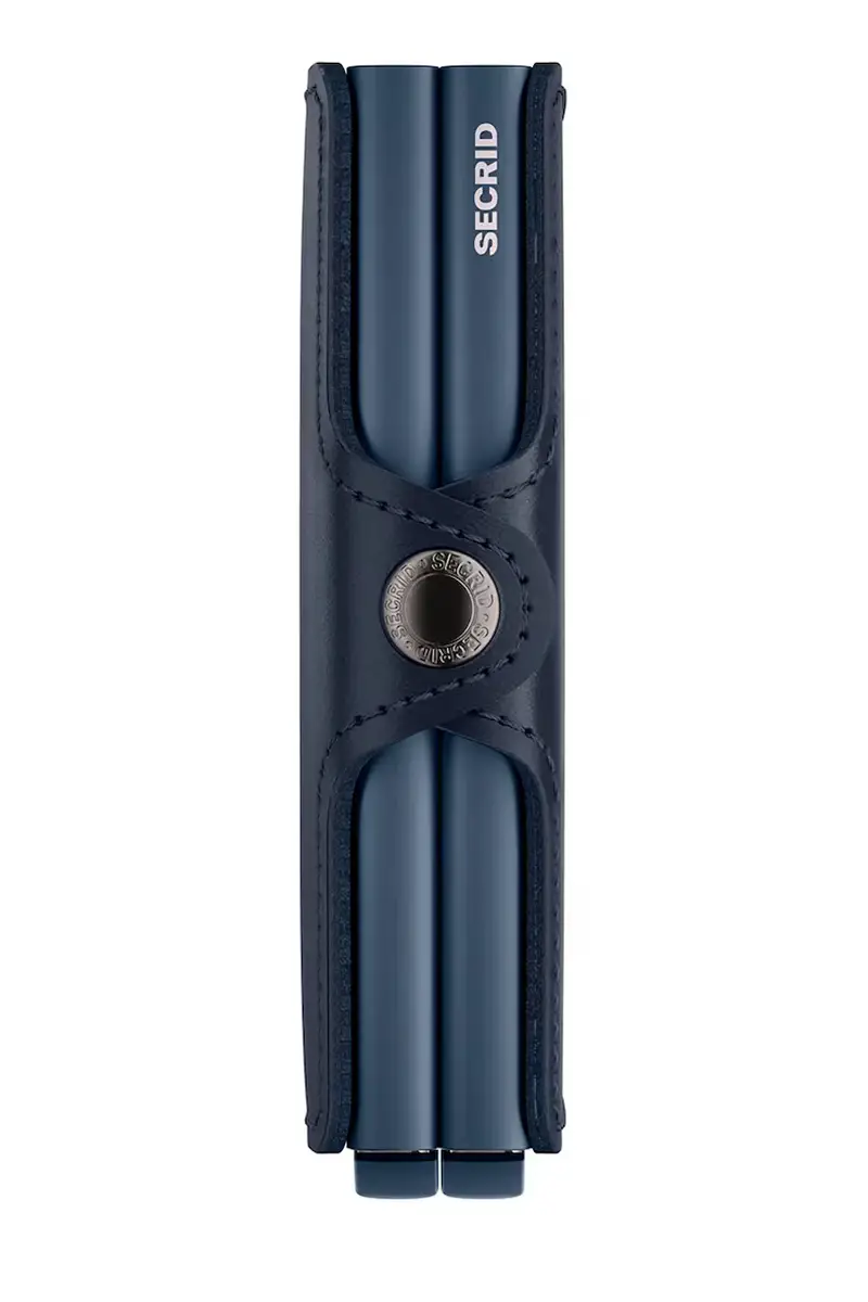 portafoglio in pelle ORIGINAL colore nero Blu navy miniatura 5