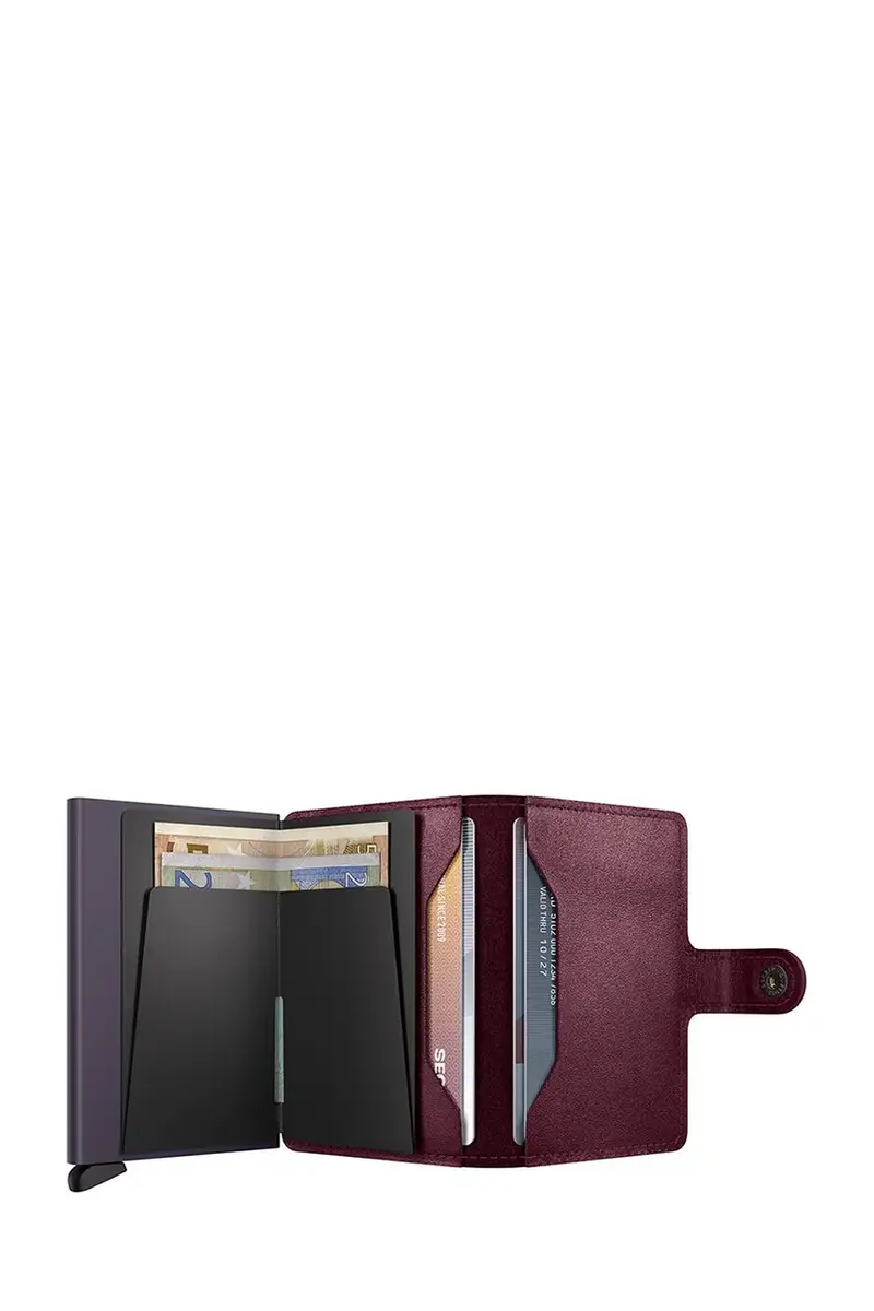 portafoglio in pelle ORIGINAL Granata miniatura 3