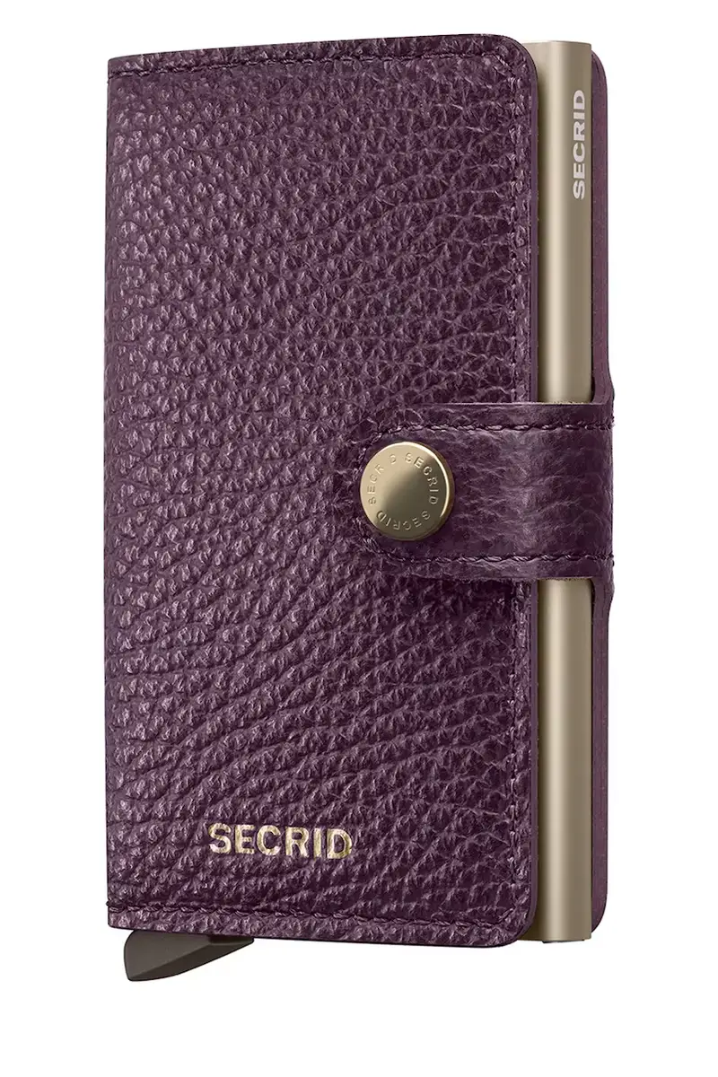 portafoglio in pelle PEBBLE Violetto