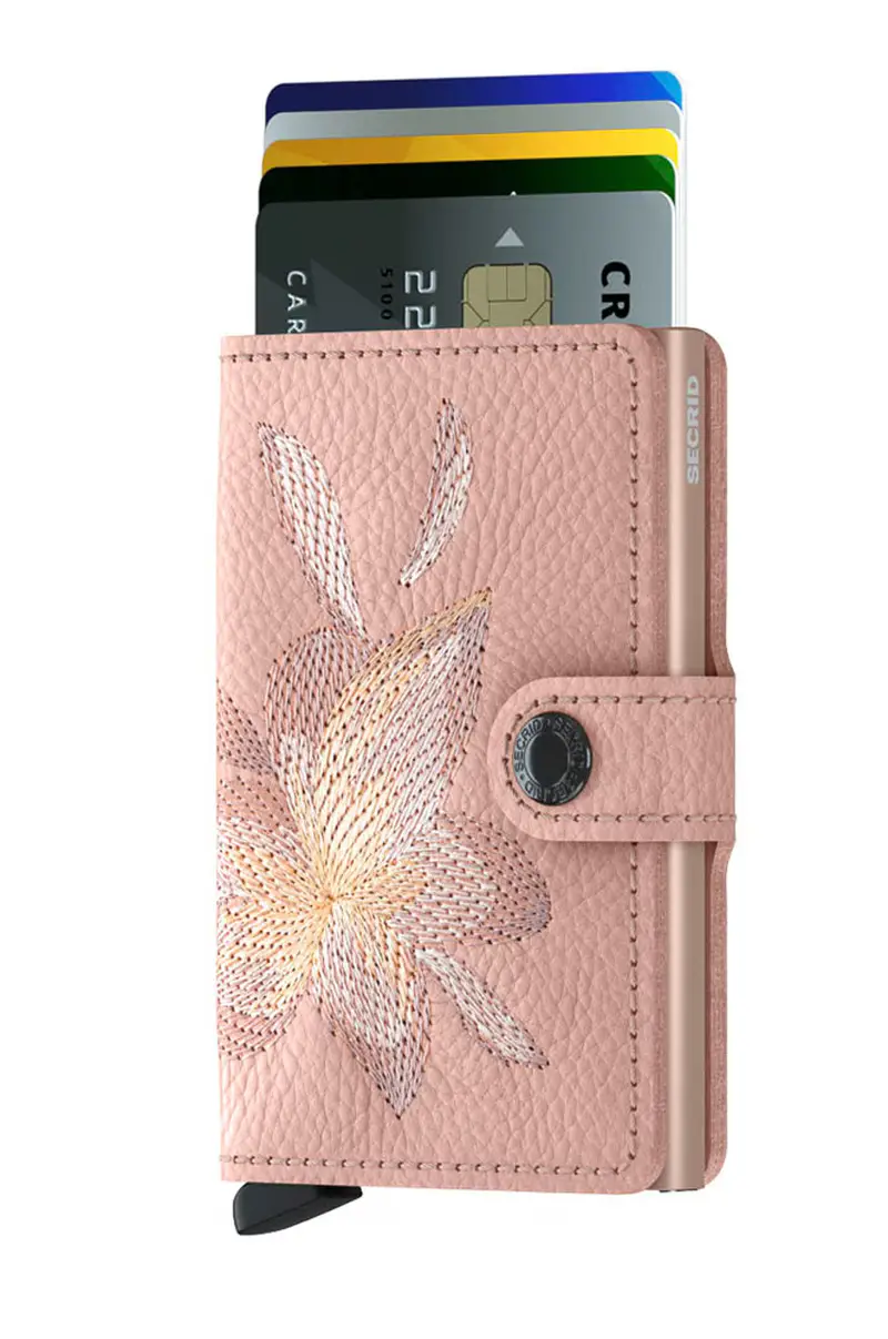 portafoglio in pelle Rosa miniatura 2