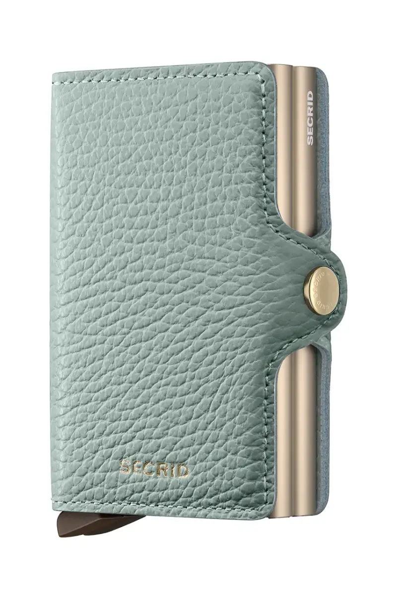 portafoglio in pelle Turchese