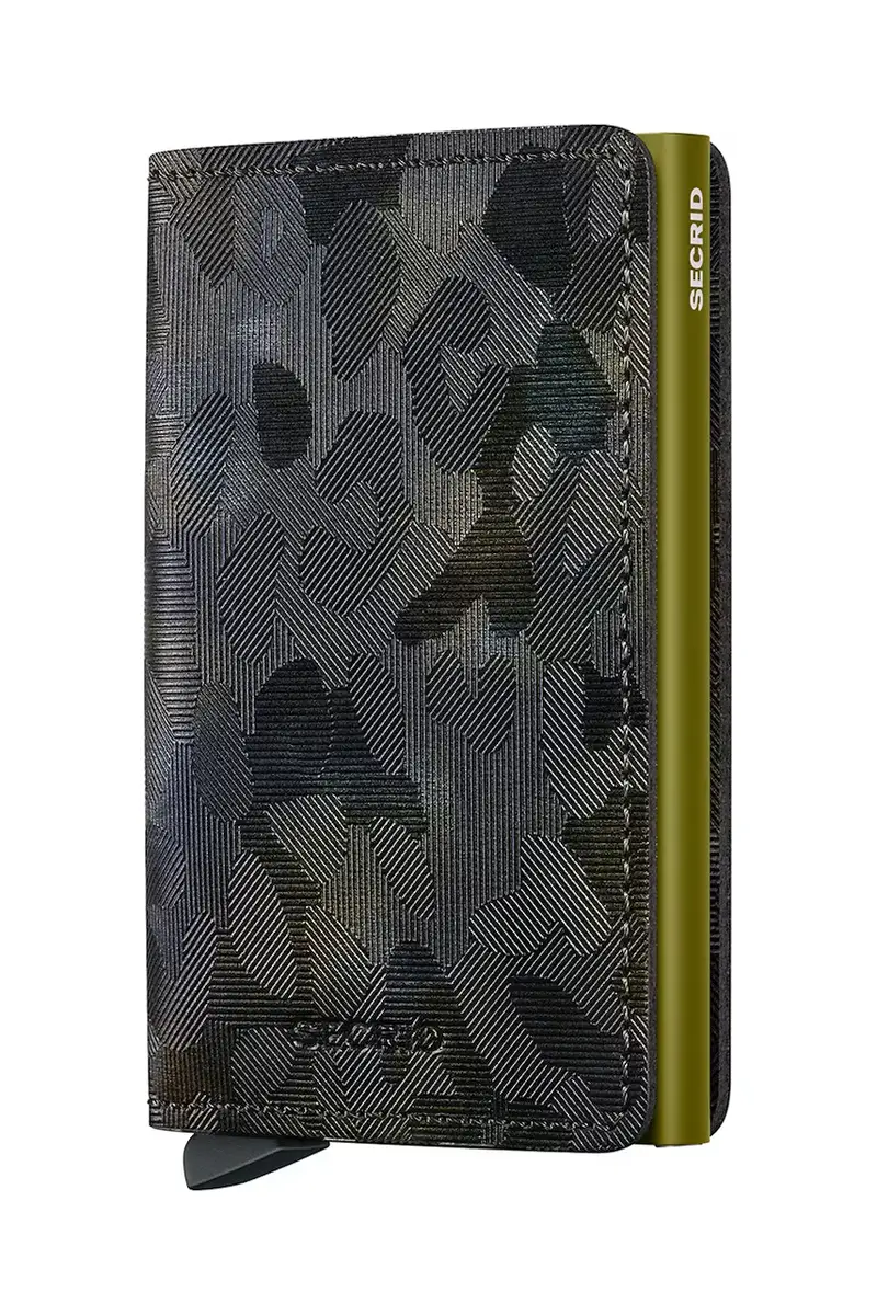 portafoglio in pelle Verde