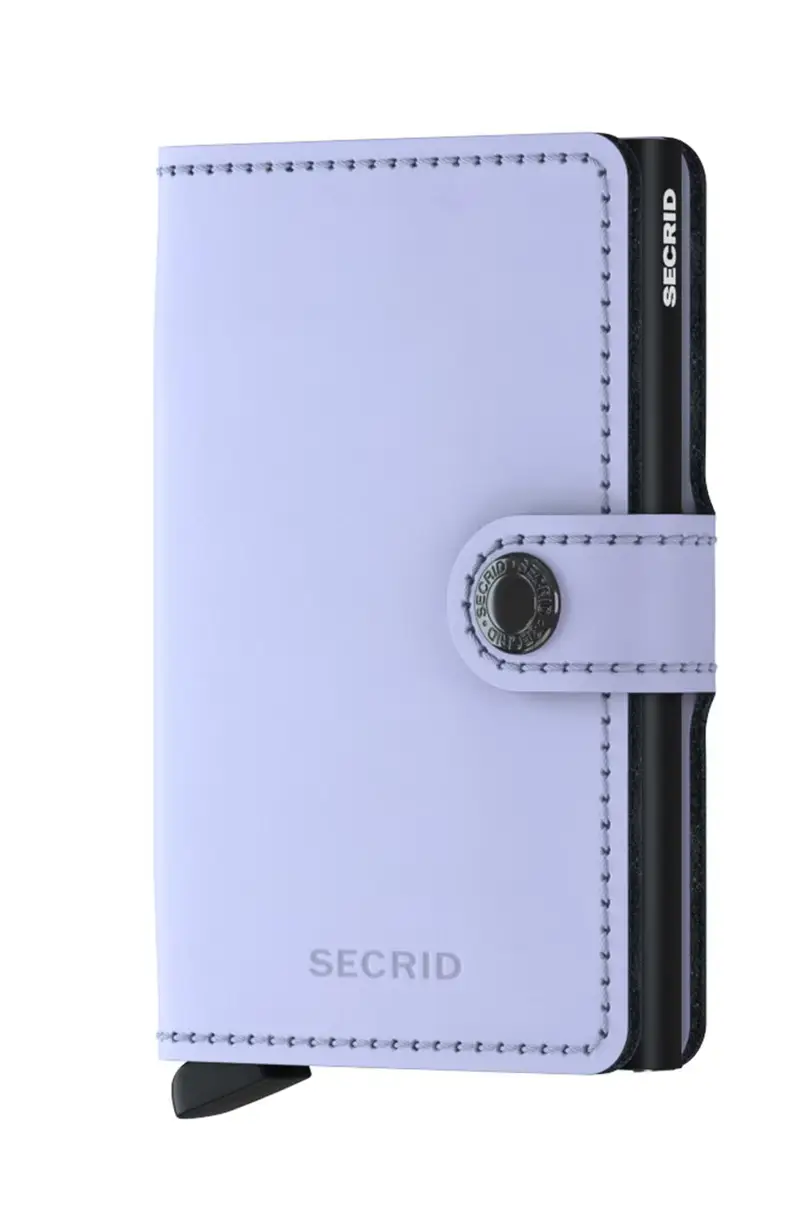 portafoglio in pelle Violetto miniatura 2