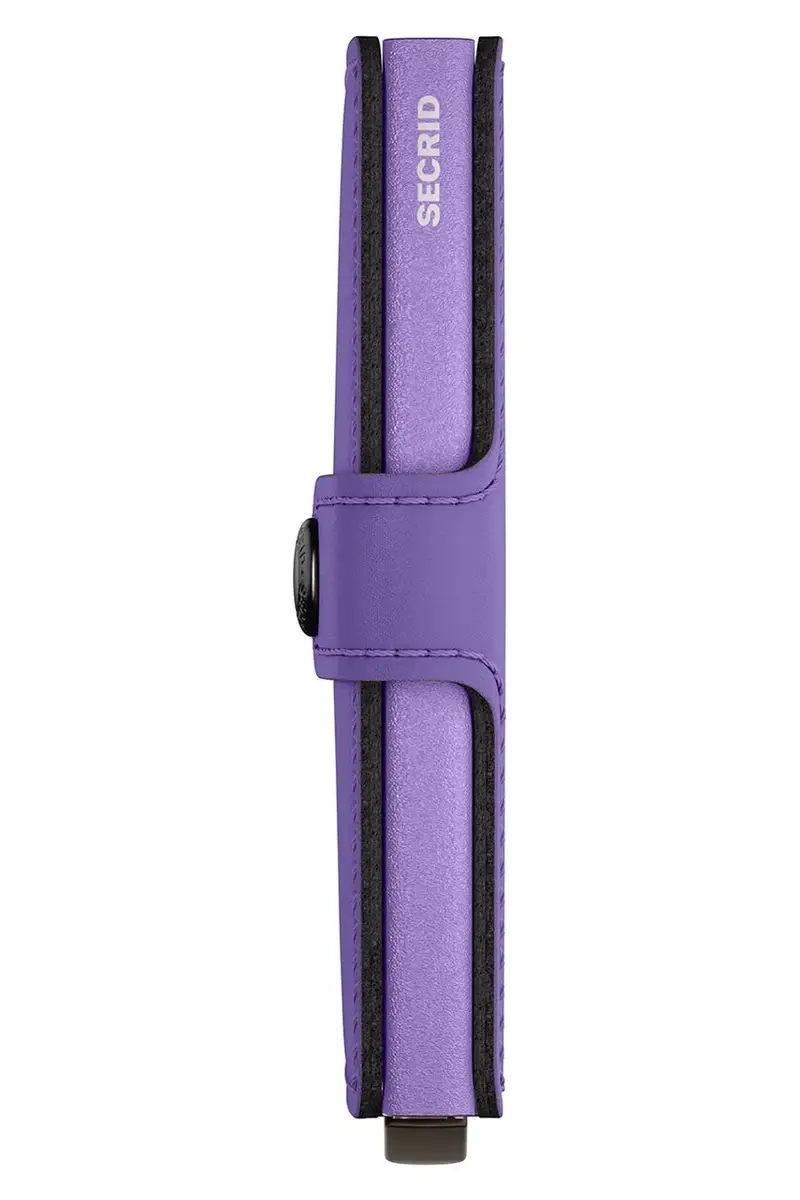 portafoglio in pelle Violetto miniatura 5