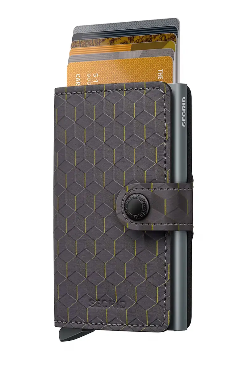 portafoglio OPTICAL colore nero Portfel Secrid Miniwallet Optical MOP-BLACK-TITANIUM Grigio miniatura 2