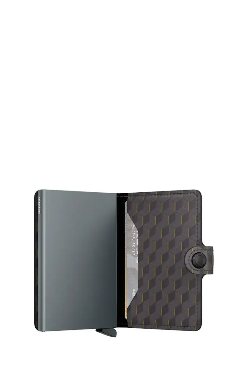 portafoglio OPTICAL colore nero Portfel Secrid Miniwallet Optical MOP-BLACK-TITANIUM Grigio miniatura 4