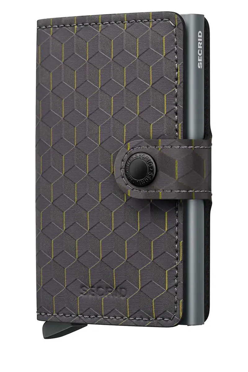 portafoglio OPTICAL colore nero Portfel Secrid Miniwallet Optical MOP-BLACK-TITANIUM Grigio
