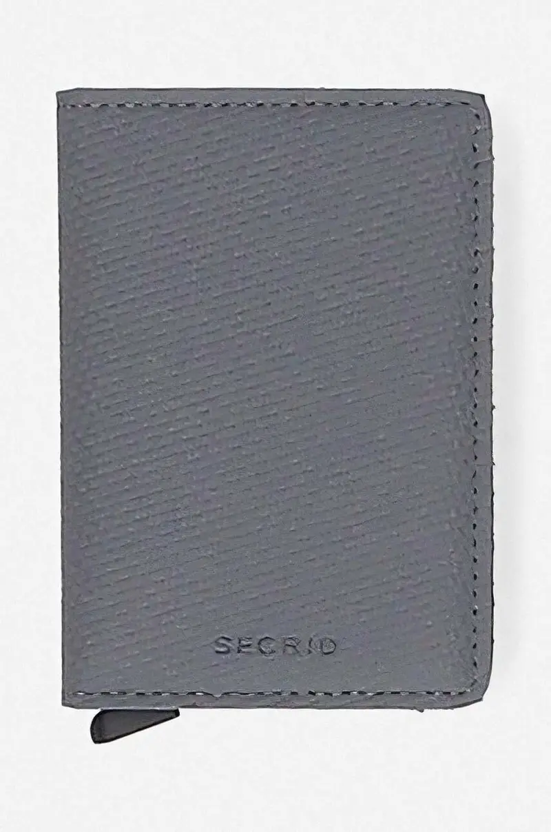 portafoglio Portfel Secrid Slimwallet Carbon SCA-COOL GREY Grigio