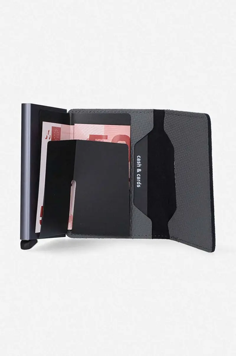 portafoglio Portfel Secrid Slimwallet Carbon SCA-COOL GREY Grigio miniatura 3