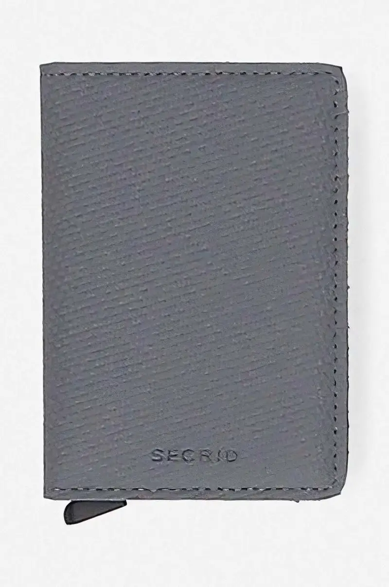 portafoglio Portfel Secrid Slimwallet Carbon SCA-COOL GREY Grigio