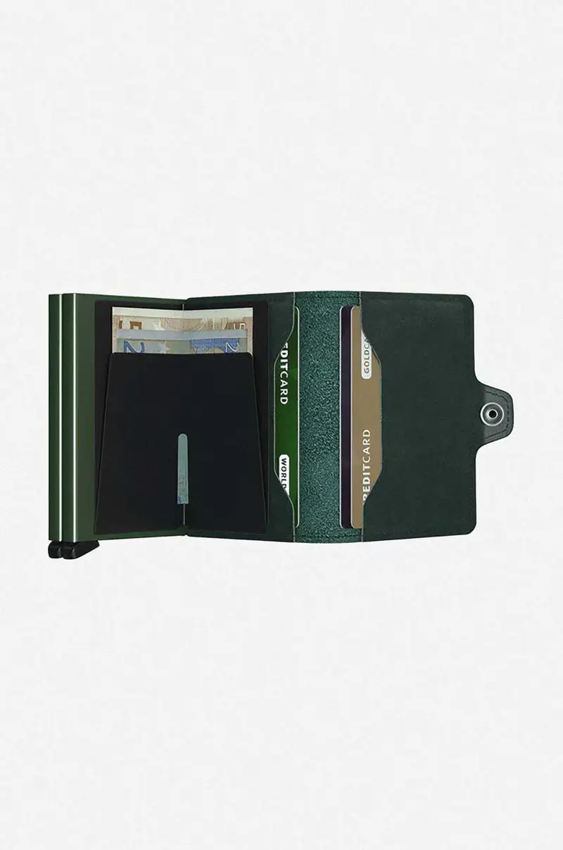 portafoglio Portfel Secrid Twinwallet Original TO-GREEN Verde miniatura 4