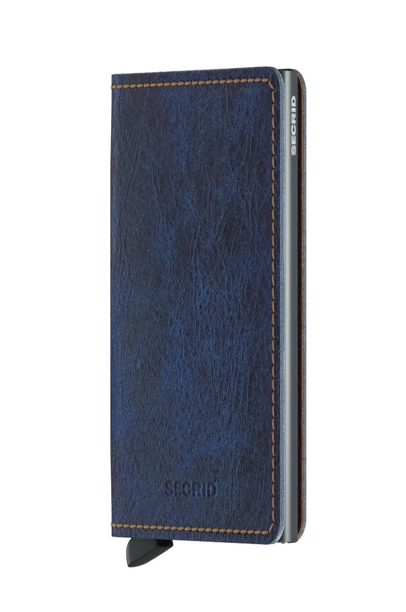 Slimwallet Indigo 5 Titanium SIn.5.Titanium Blu navy