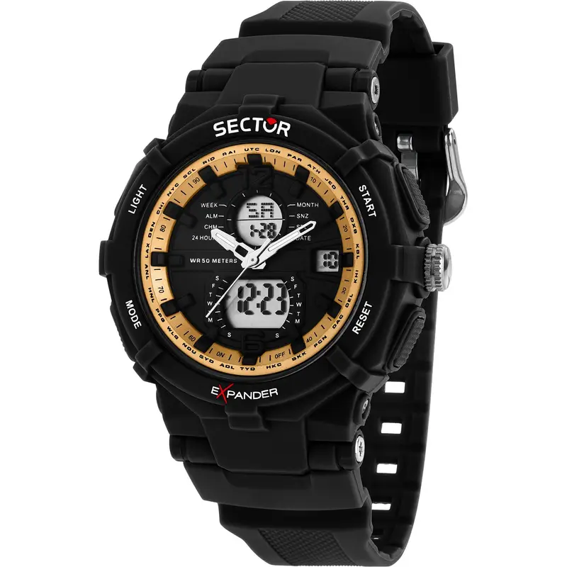 Orologio Digitale Unisex Sector r3251296004 50 mm BLACK