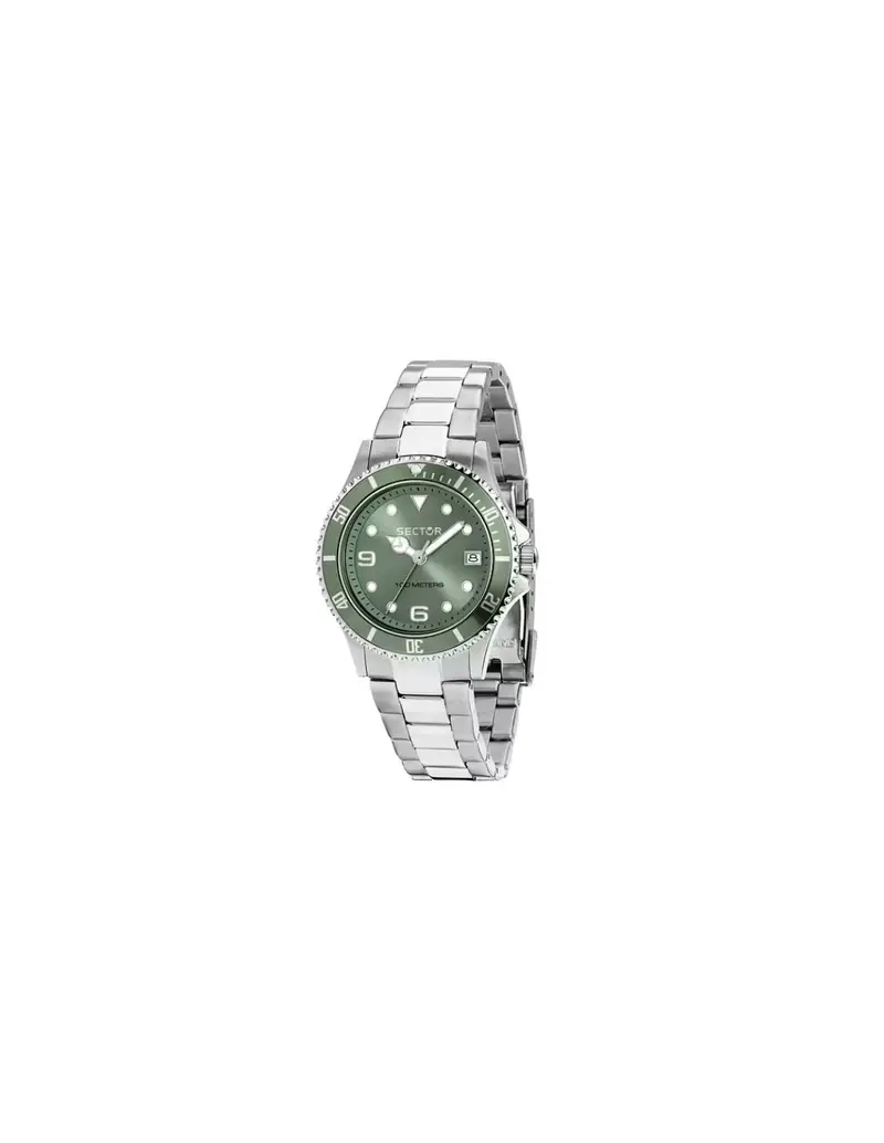 Orologio SECTOR 230 35MM R3253161550 Sage Green con cinturino in acciaio
