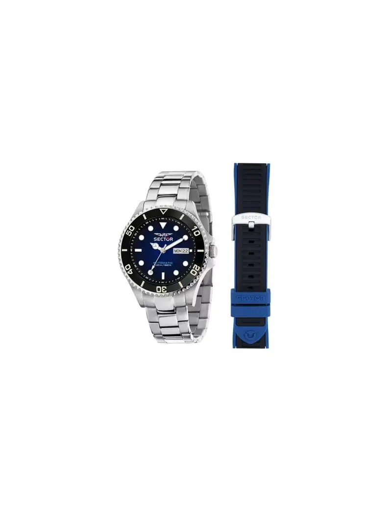 Orologio SECTOR 230 Automatico 43MM R3221161003 Blue con cinturino in acciaio + cinturino di ricambio