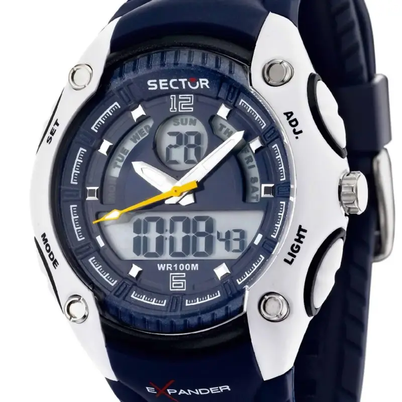 Solo tempo digitatele Street Fashion con cinturino in gomma blu