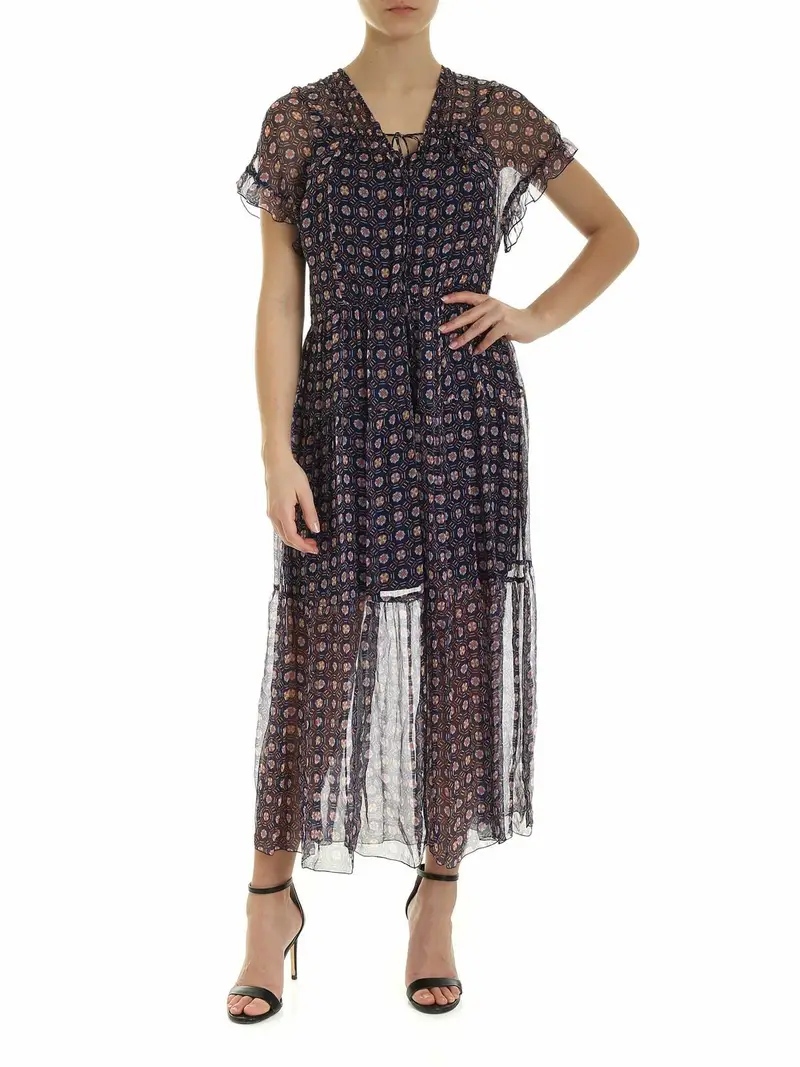 Abito Multicolor Blue Blu