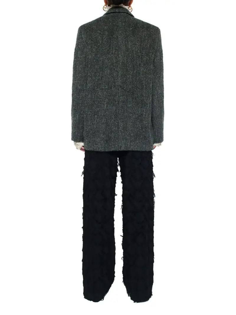 Sefr Cappotto in Lana Grigio miniatura 2